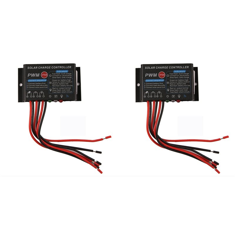 Pwm Charge Controller - YSS-2X 10A 12V IP67 Waterdichte zonne-laadregelaar