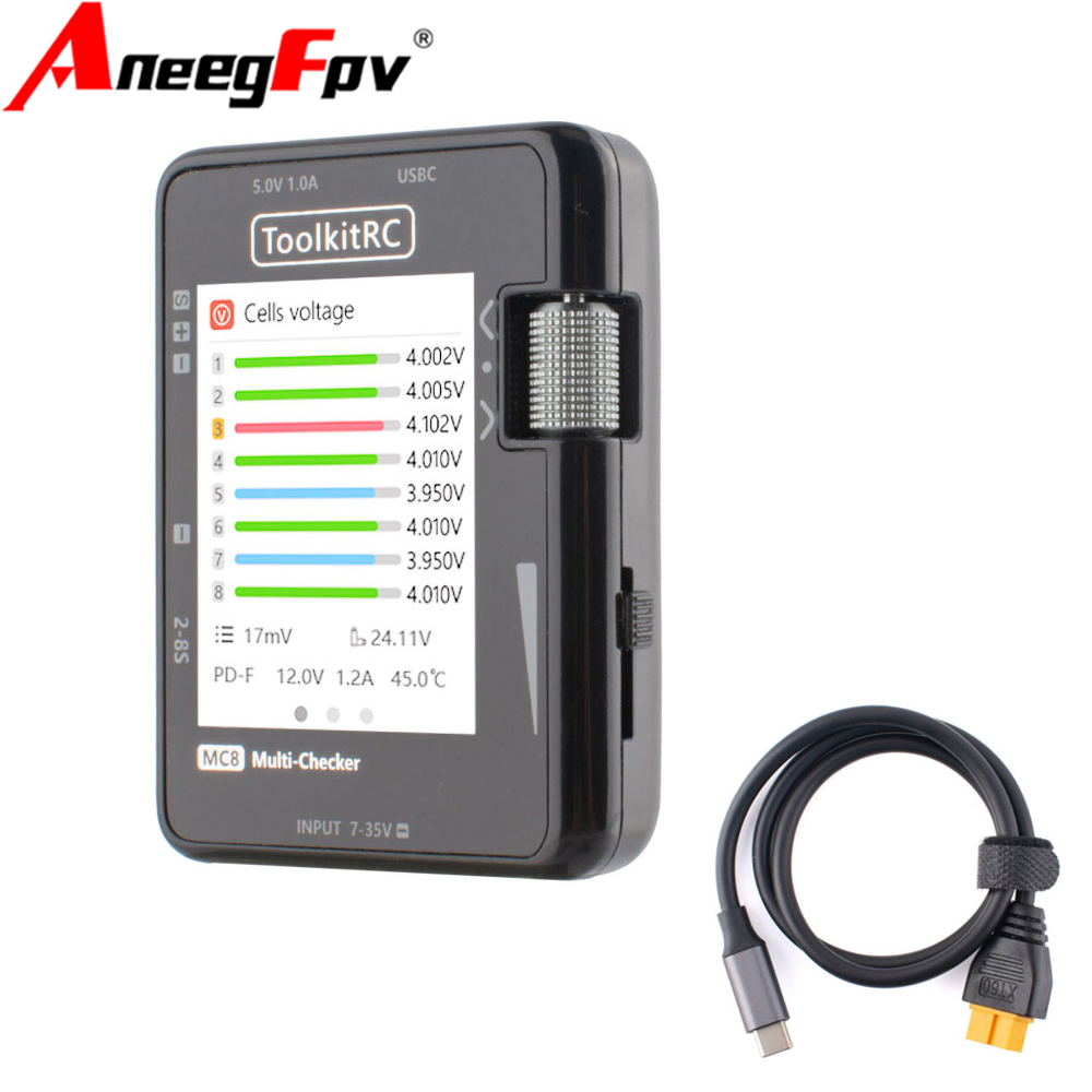ToolkitRC MC8 Mini-formaat Cel - Pwm Charge Controller recensie en prijs