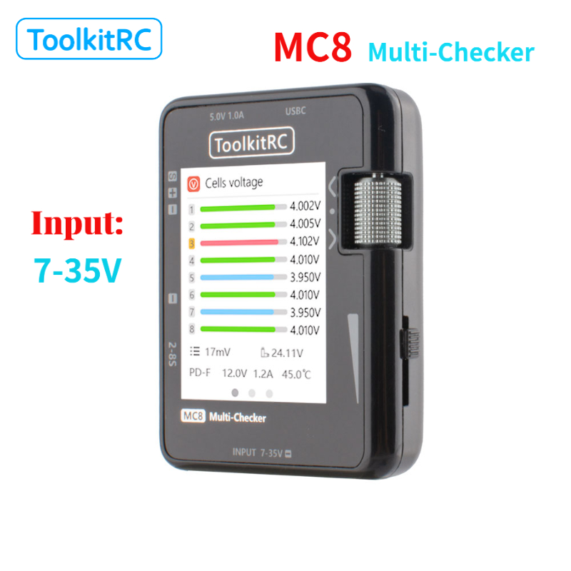 ToolkitRC MC8 Mini Cell 32-Bit - Pwm Charge Controller recensie en prijs