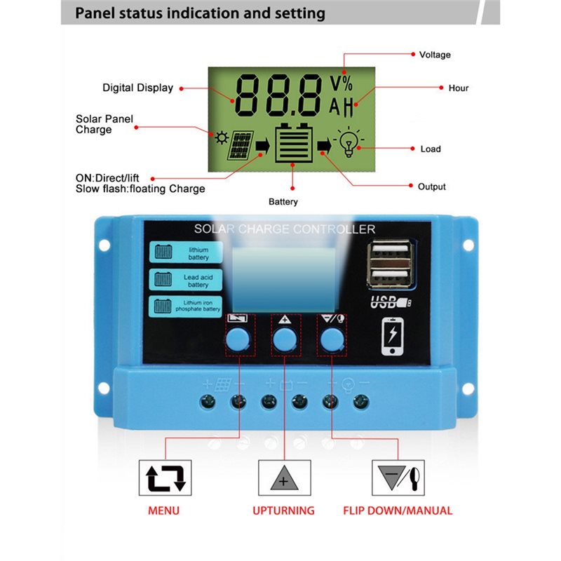 ABVO-Stabilisatoren 10A PWM So - Pwm Charge Controller recensie en prijs