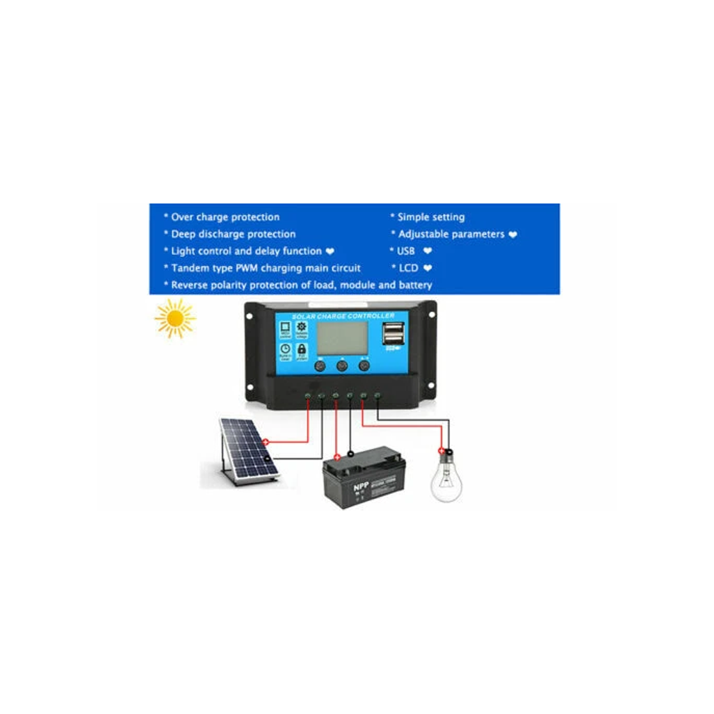 PWM 20A 12/24V Regulator Zonne - Pwm Charge Controller recensie en prijs