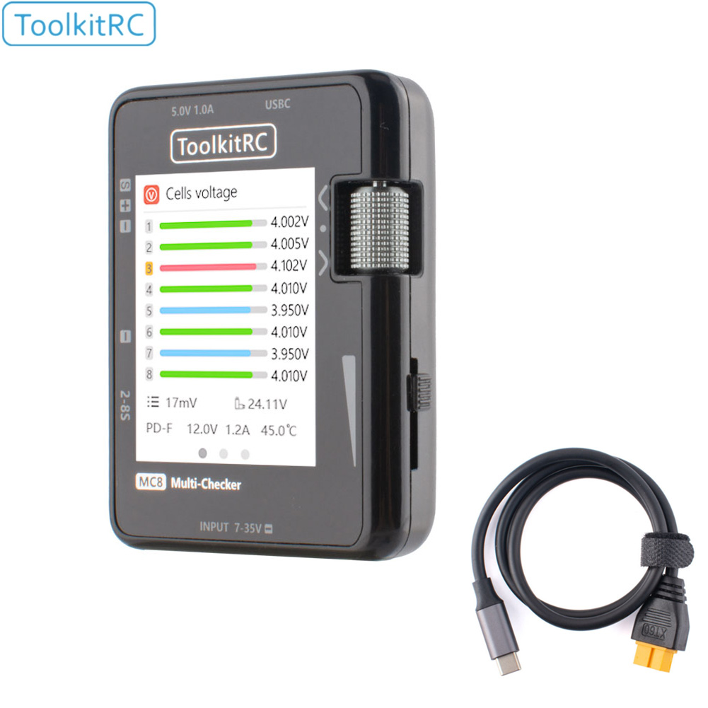 ToolkitRC MC8 Mini-formaat Cel - Pwm Charge Controller recensie en prijs